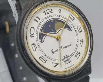 Yves Renaud Moonphase 5000-B Vintage Unisex Watch