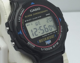 Vintage Casio 690 DW-310 Alarm Chrono 300m Digital Quartz Japan