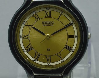Seiko SX Black Tone V701-1K20 Roman Dial Vintage Men's Watch - Etsy