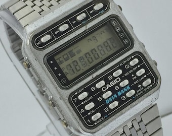 CASIO Data Bank CD-401 Calculator Digital 246 Quartz Vintage Men's