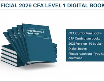 Książki cyfrowe CFA poziomu 1 z 2026 r.: Komplet najnowszych podręczników do programu nauczania (1–10) w formacie PDF Najnowsze wydanie