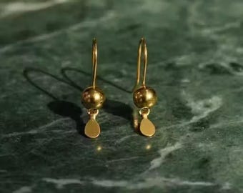 Pendientes Bugadi chapados en oro de Bollywood indio para mujeres y niñas, conjunto de joyas, regalo para mujeres