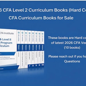 2026 CFA-programplan Nivå 1 Box Set Volym 1-10 (papperskopior)