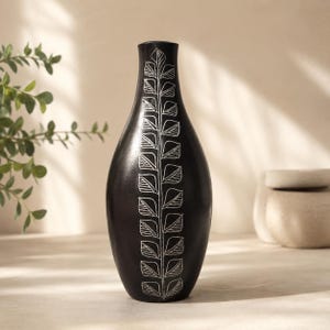 Vase à fleurs pour décoration d'intérieur | Pot en argile fait main Wabi Sabi | Pot de fleur en forme de larme en poterie moderne | Vase pour décoration de table en terre cuite non émaillée
