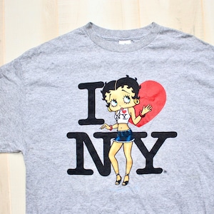Vintage 90s Betty Boop T Shirt, 1990s I Heart New York Tee, I Love