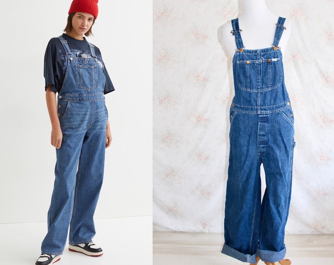 Vintage 1970s LEE Denim Overalls Workwear Made in USA Union Etsy