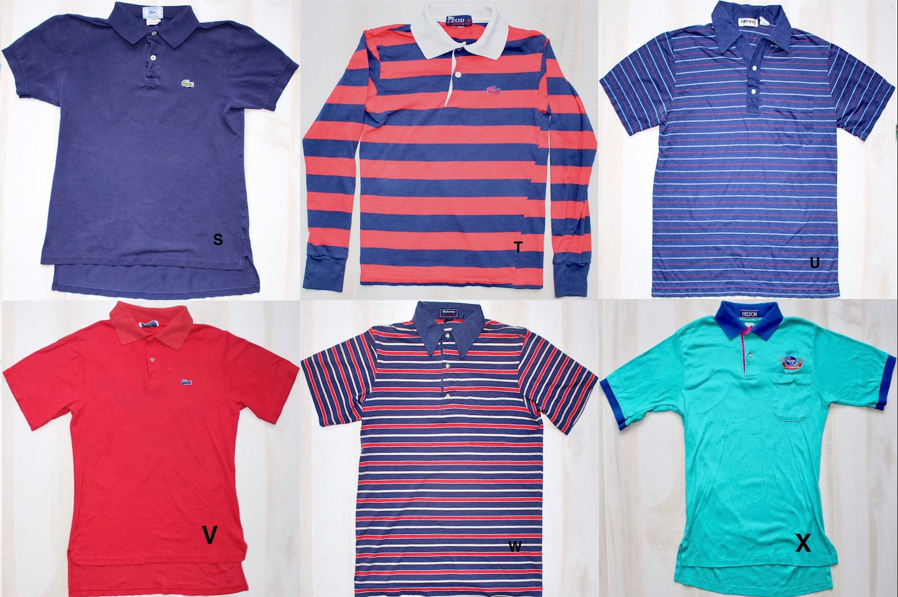 Buy Vintage Striped Polo Shirt, YOU PICK, 70s-90s Online in India 