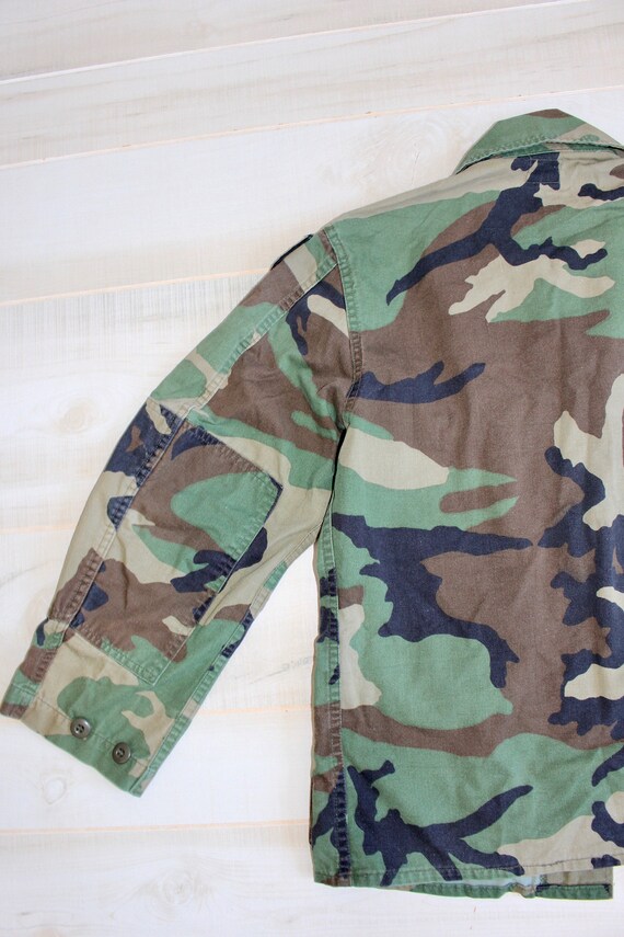 Vintage Army Jacket, Camo Print, Camouflage, Chore Co… Gem