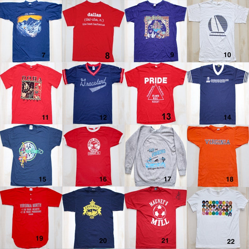 Vintage T Shirt Tee Tshirt 70s 80s 90s YOU PICK Soft & Thin | Etsy