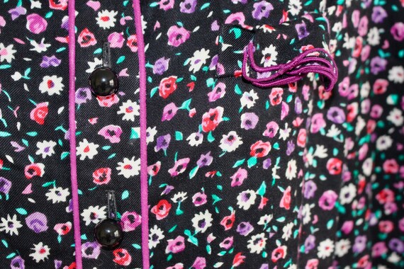 Vintage 80s Floral Secretary Blouse, 1980s Ditsy … - image 5