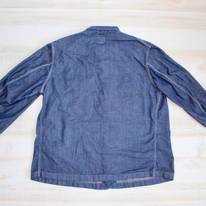 Vintage 1970s Lee Denim Jacket, Chore Coat, Barn Coat, Jean Jacket, Oversized, Workwear, Unisex image 7