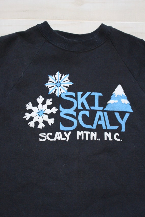 Vintage 1980s Ski Sweatshirt, Crewneck, Souvenir,… - image 2