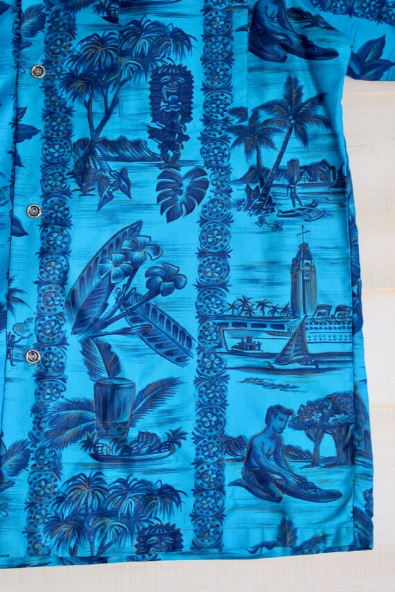 Vintage 60s Hawaiian Shirt, 1960s Made In Hawaii … - image 4