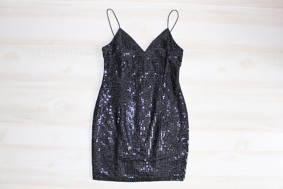 black sequins mini dress Sequin Mini Dress