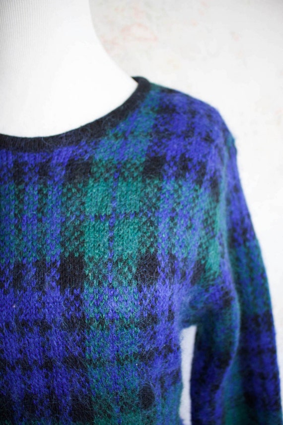 Vintage 90s Mohair Sweater, 1990s Fuzzy Ugly Swea… - image 2