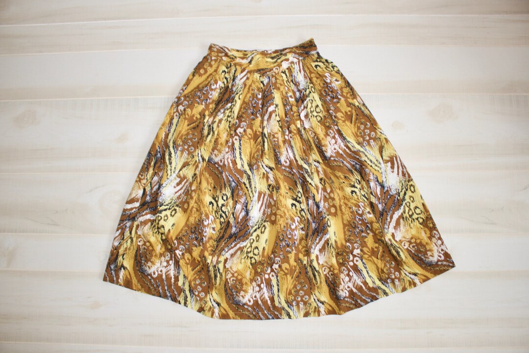 Animal print skirt 70s 2025