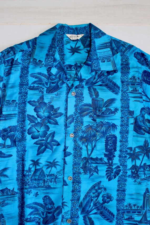 Vintage 60s Hawaiian Shirt, 1960s Made In Hawaii … - image 3