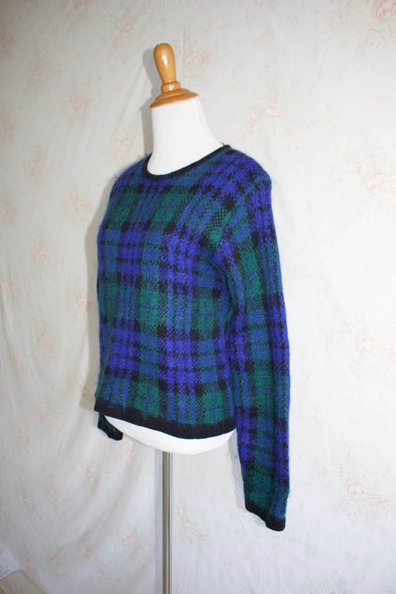 Vintage 90s Mohair Sweater, 1990s Fuzzy Ugly Swea… - image 3