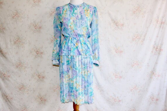 sachin and babi light blue dress Dusty Dark-Brown Embroidered Peplum-Sytle Pure Silk-Cotton Tissue Shor