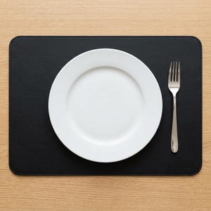 Personalized Leather Placemats Set, Round & Rectangle Dining Table Mat, Custom Text and Logo Placemats, Housewarming Gift, Leather Desk Mat