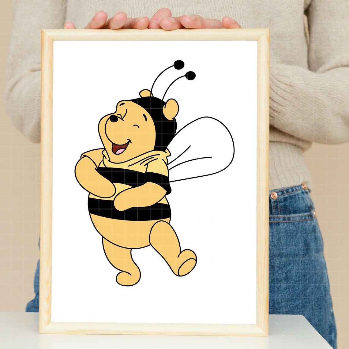 4519 - Winnie the Pooh in Bee Mode Dtf Color Pack Bundle Svg, Eps, Png ...
