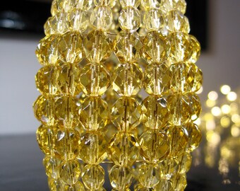 Small Faceted Glass Beaded Light Bulb Cover, Chandelier Shade, Sconce Shade, Candelabra Shade, Shabby Chic Lamp Shade Small Faceted Glass Beaded Light Bulb Cover, Chandelier Shade, Sconce Shade, Candelabra Shade, Shabby Chic Lamp Shade