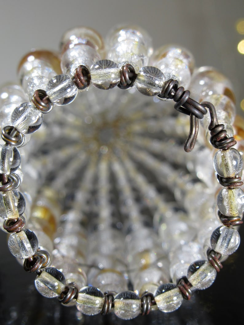 Small Rustic Beaded Light Bulb Cover Antique Style Chandelier Etsy