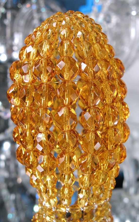 Small Faceted Glass Beaded Light Bulb Cover, Chandelier Shade, Sconce Shade, Candelabra Shade, Shabby Chic Lamp Shade Small Faceted Glass Beaded Light Bulb Cover, Chandelier Shade, Sconce Shade, Candelabra Shade, Shabby Chic Lamp Shade