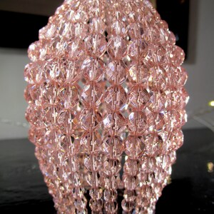 Small Faceted Glass Beaded Light Bulb Cover, Chandelier Shade, Sconce Shade, Candelabra Shade, Shabby Chic Lamp Shade Small Faceted Glass Beaded Light Bulb Cover, Chandelier Shade, Sconce Shade, Candelabra Shade, Shabby Chic Lamp Shade