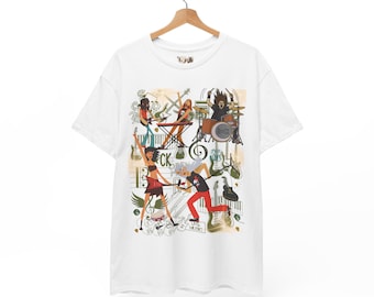Rock Band Cartoon T-Shirt | Concert Music Tee | Fun Gift for Music Fans