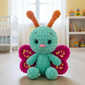 Butterfly Amigurumi Crochet Pattern – Cute Butterfly Plush PDF, Kawaii Insect Toy, Beginner Friendly, Spring Decor & Gift Idea