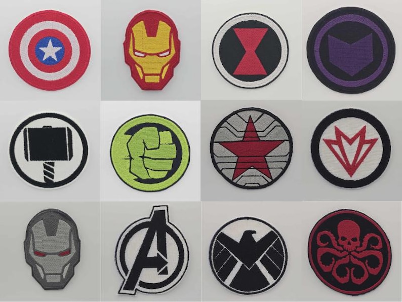 Marvel Shield Patch Marvel Patches - Etsy