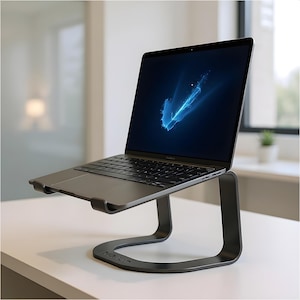 Metal Laptop Stand - Steel Ergonomic Notebook Riser