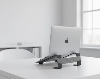Soporte metálico para portátil: elevador ergonómico de acero