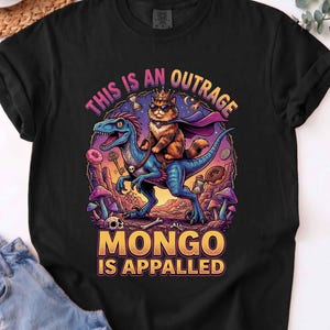 Maglietta Dungeon Crawler Carl, Maglietta Mongo Is Appalled Cat Lover, Nuova T-shirt Achievement Comfort Colors®