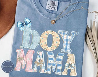 Camiseta Comfort Colors® para mamá de niño, camiseta con lazo coqueto, bonito regalo para anunciar el embarazo, regalo para el Día de la Madre, sudadera para mamá de niño