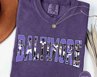 Baltimore Football Shirt, Ravens Comfort Colors Tee, Ravens Gift Apparel, Game Day Shirts