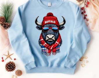 Buffalo Football Crewneck Sweatshirt, Game Day Shirt for Bills Fans, Perfect Gift for Football Sundays, Buffalo Sweater, Buffalo T-shirt