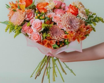Ramo de flores directamente de la granja – Selección del cultivador, 20 tallos, estilo moderno BloomDrop
