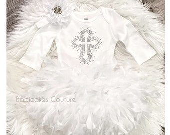 After Christening Outfit, Feather Christening Outfit, Naming Outfit, Christening Keepsake, Blessing Outfit, Dedication Outfit Baptism Outfit