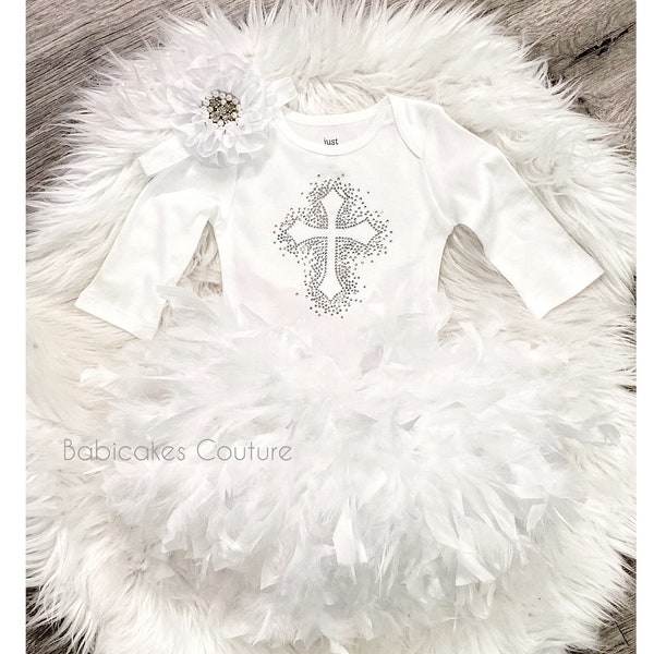 After Christening Outfit, Feather Christening Outfit, Naming Outfit, Christening Keepsake, Blessing Outfit, Dedication Outfit Baptism Outfit