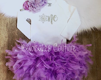 Winter Onederland 1st Birthday, 1st Birthday Girl Outfit, Snowflake Birthday, Lavender and Silver Birthday Outfit, Winter Cake Smash Outfit