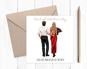 First Valentine Day as Mr & Mrs Card - First Valentine Married Card - Your first Valentine as Mr and Mrs - Mr and Mr Card - Mrs and Mrs Card
