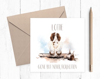 Dog Sympathy Card - Personalised Pet Loss Card - Pet Sympathy Card - Personalised Dog Loss Card - Pet Memorial Card - Loss of Dog Card