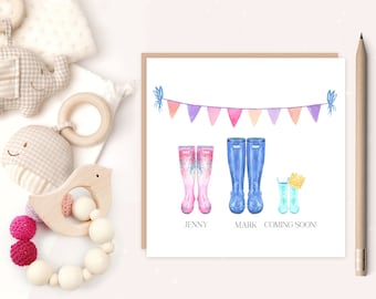 Pregnancy Announcement Card - Baby Announcement Card - Pregnancy Reveal Card - We're Having A Baby Card - Expecting Card