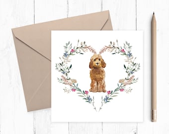 Cockapoo Card - Cockapoo - Gift for Dog Lovers