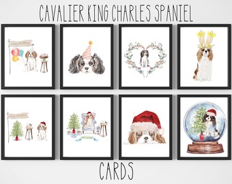 Cavalier King Charles Spaniel Birthday Card - Cavalier King Charles Spaniel - Cavalier King Charles Spaniel Card - Cavalier Spaniel
