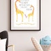 Roald Dahl Giraffe Art Print Christening Gift Giraffe Print Roald Dahl ...