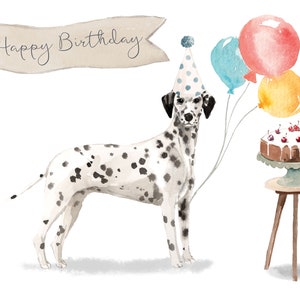 Dalmatian Birthday Card Bild 4