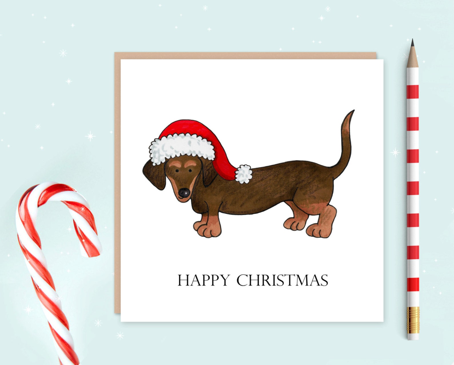 Dachshund Christmas Cards 